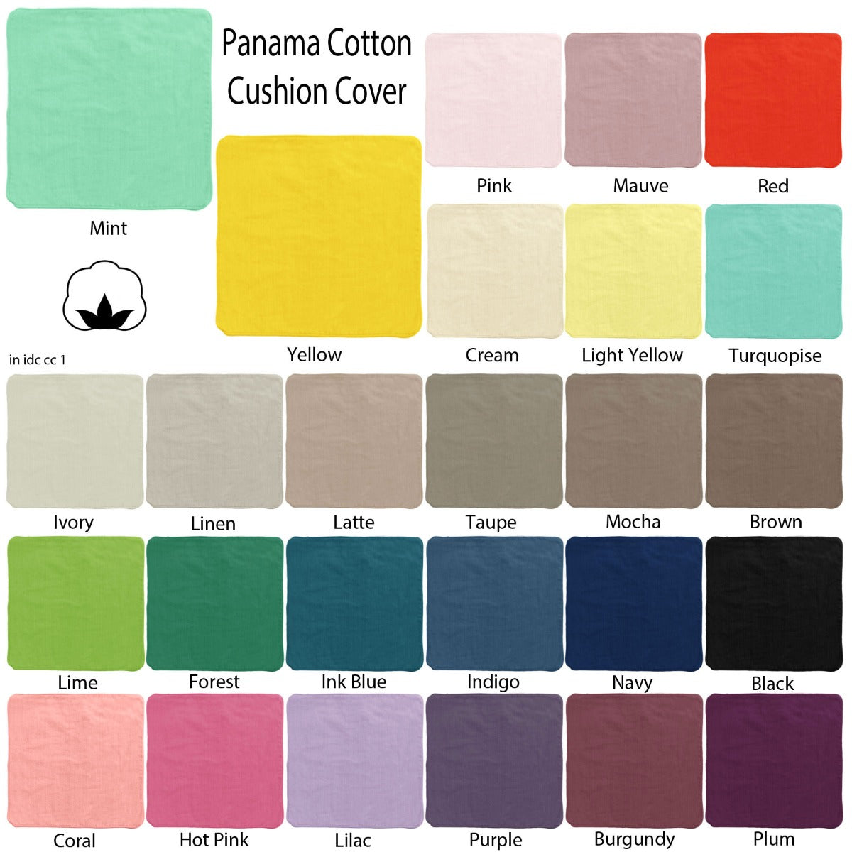 IDC Homewares Panama 100% Cotton Cushion Cover Yellow Tristar Online