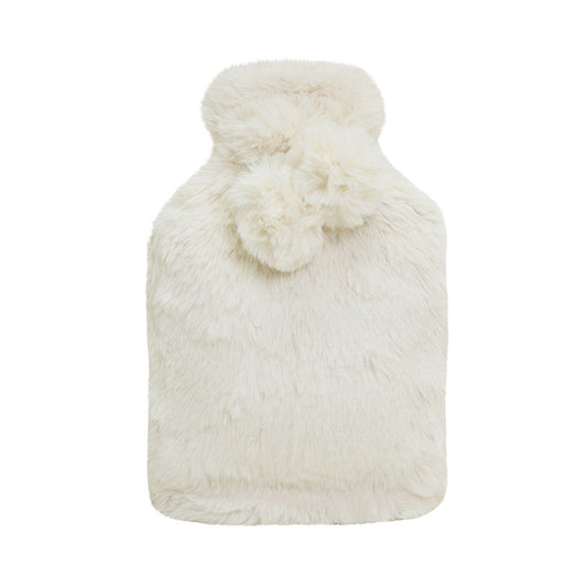 J.Elliot Home Amara Hot Water Bottle with Super Plush Faux Fur Cover Ivory Tristar Online