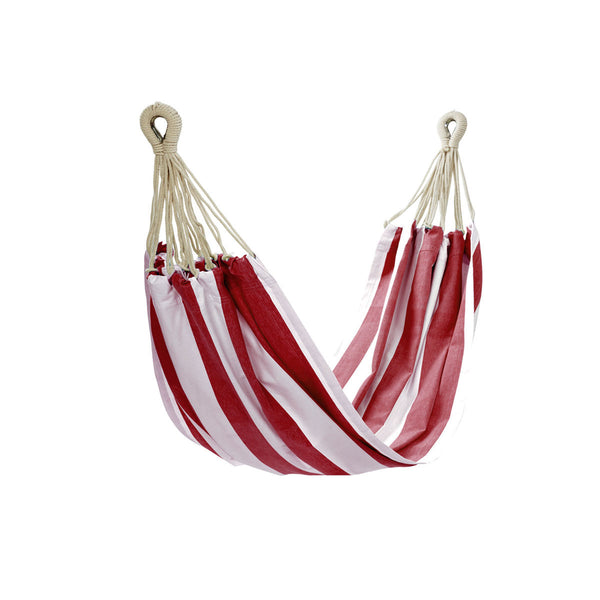 IDC Homewares Red Striped Single Size Cotton Hammock 150 x 205 cm Tristar Online