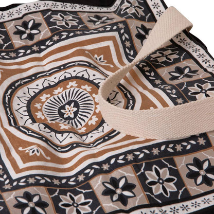 J Elliot Home Kasbah Cotton Tote Shopping Bag 40.5x43x10cm Black Tristar Online