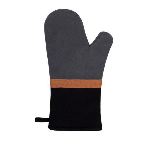 J Elliot Home Selby Cotton Oven Mitt 34 x 15 cm Charcoal & Black Tristar Online