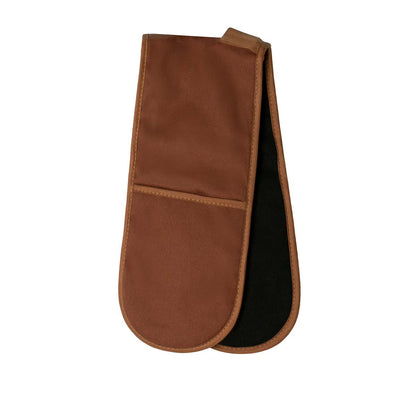 J Elliot Home Selby Cotton Double Oven Mitt Glove 17 x 82 cm Ginger & Black Tristar Online