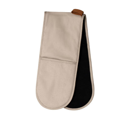 J Elliot Home Selby Cotton Double Oven Mitt Glove 17 x 82 cm Sandstone & Black Tristar Online