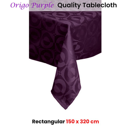 Quality Origo Purple Tablecloth 150 x 320 cm Tristar Online