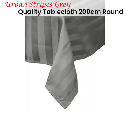 Quality Urban Grey Tablecloth 200 cm Round Tristar Online