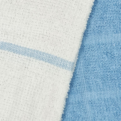 Set of 4 Rosa Cotton Rich Terry Tea Towels 42 x 62cm Light Blue Tristar Online