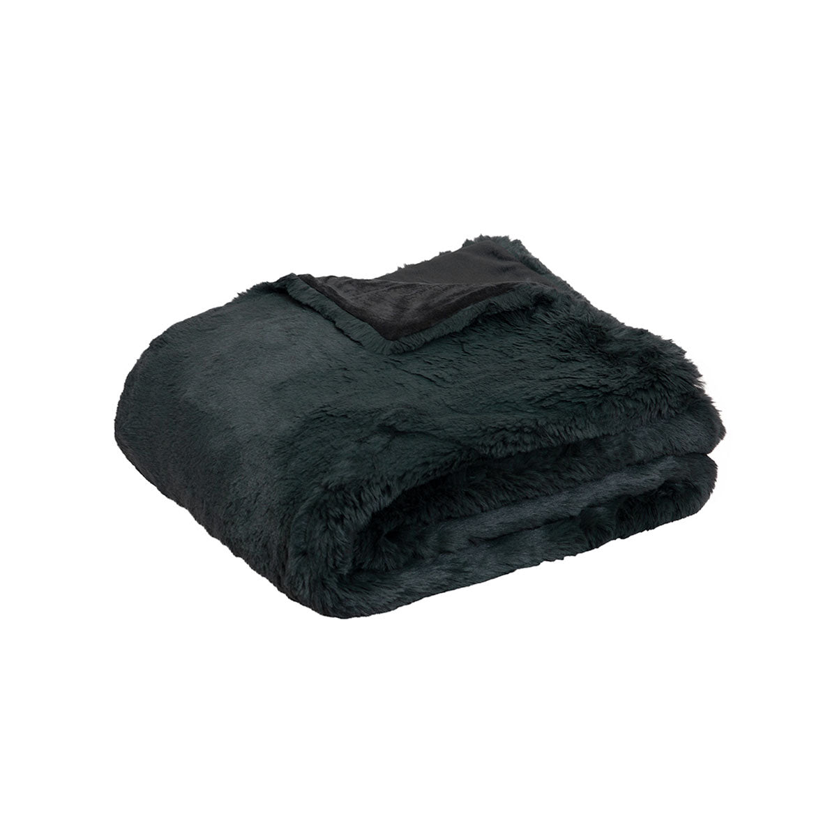 J.Elliot Home Arlo Faux Fur Throw Charcoal Tristar Online