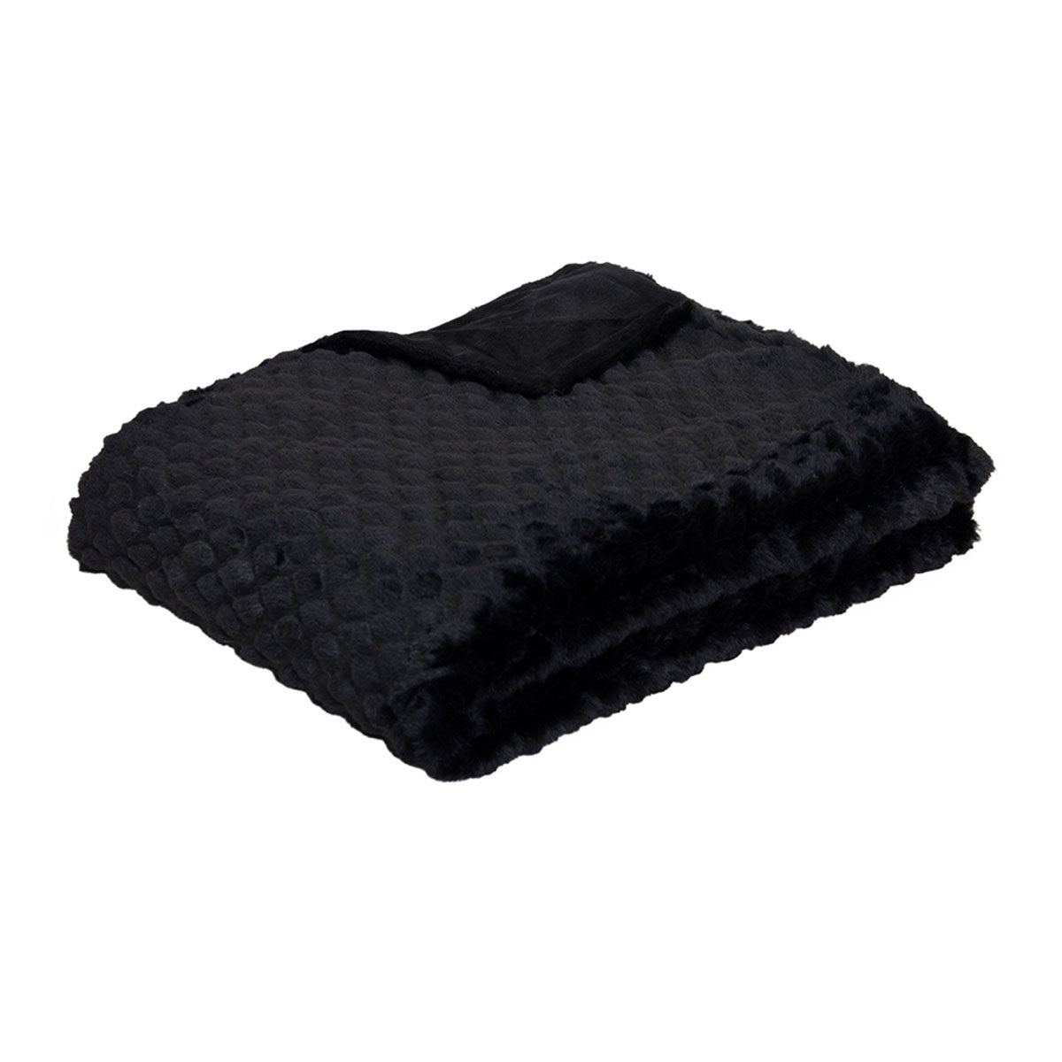 J.Elliot Home Azariah Plush Throw Black Tristar Online