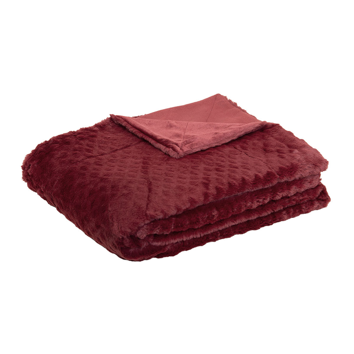 J.Elliot Home Azariah Plush Throw Red Tristar Online