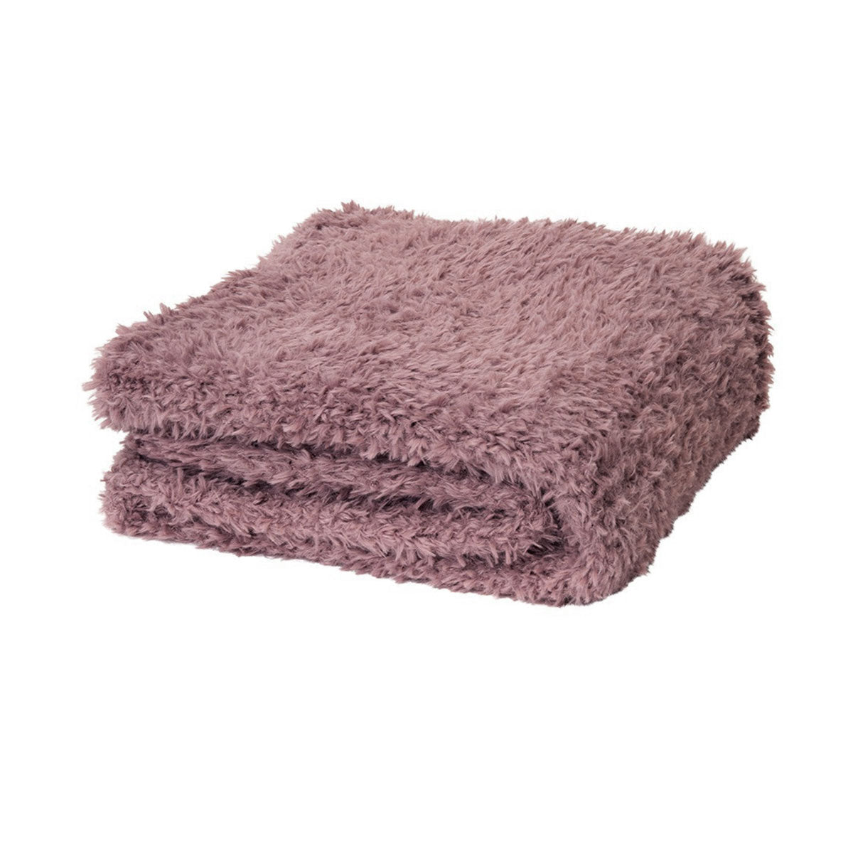 J.Elliot Home Eve Fur Knitted Throw Dusty Mauve Tristar Online
