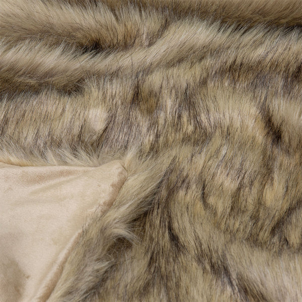 J.Elliot Home Grizzly Brown Faux Fur Throw Tristar Online