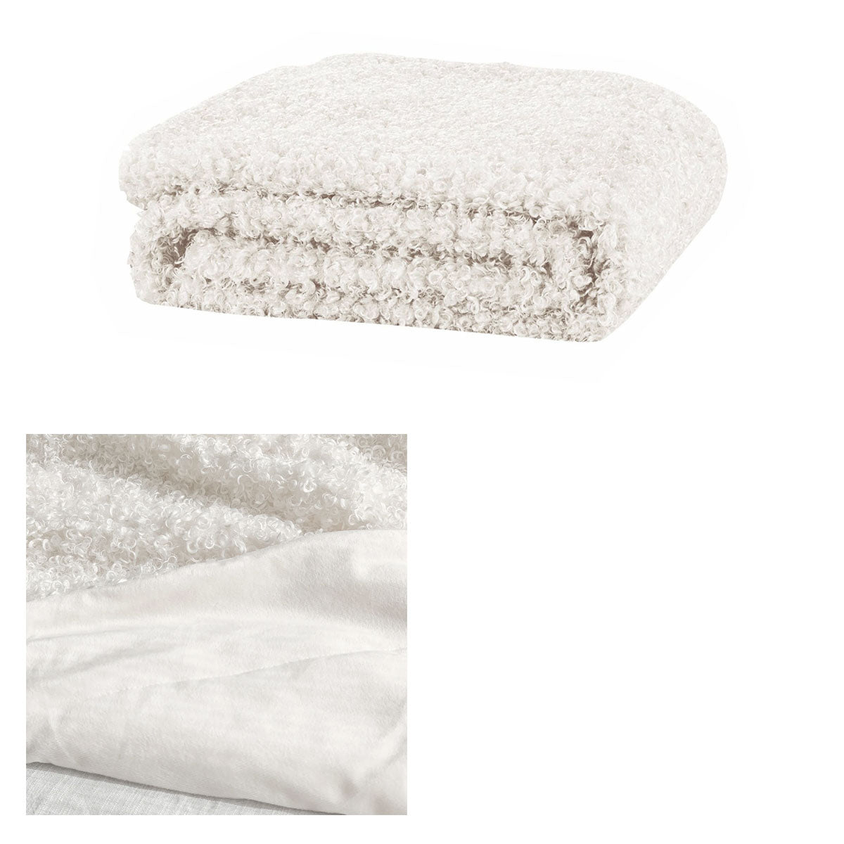 J.Elliot Home Lyla Faux Sheep Fur Throw Rug Ivory Tristar Online