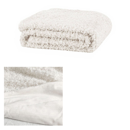 J.Elliot Home Lyla Faux Sheep Fur Throw Rug Ivory Tristar Online