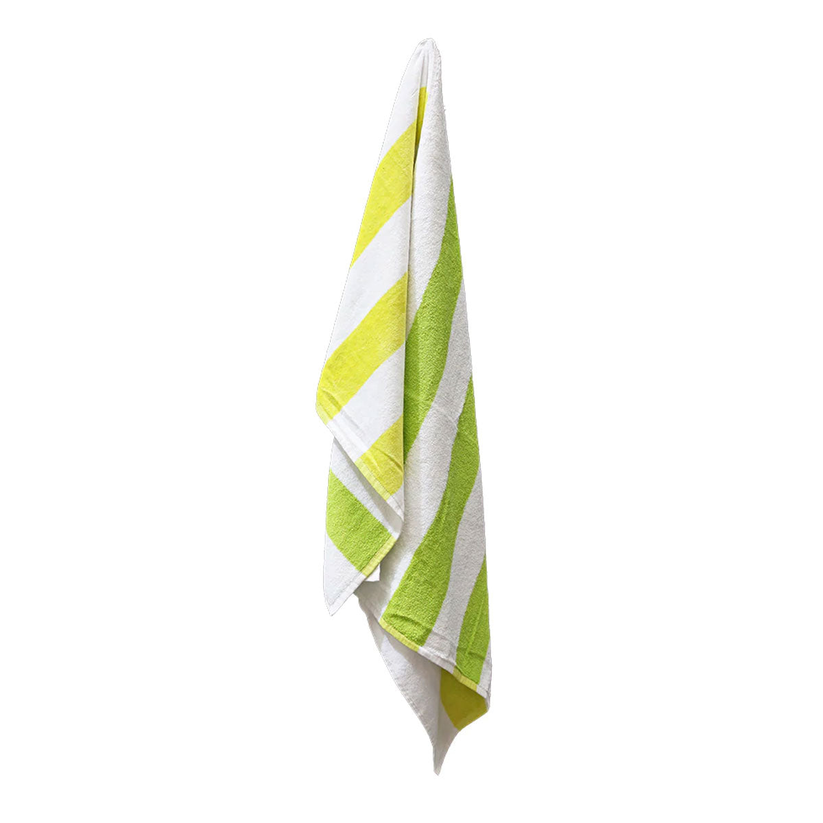 J.Elliot Home 400GSM Premium Cotton Reversible Striped Beach Towel 76 x 152 cm Lime Green Tristar Online