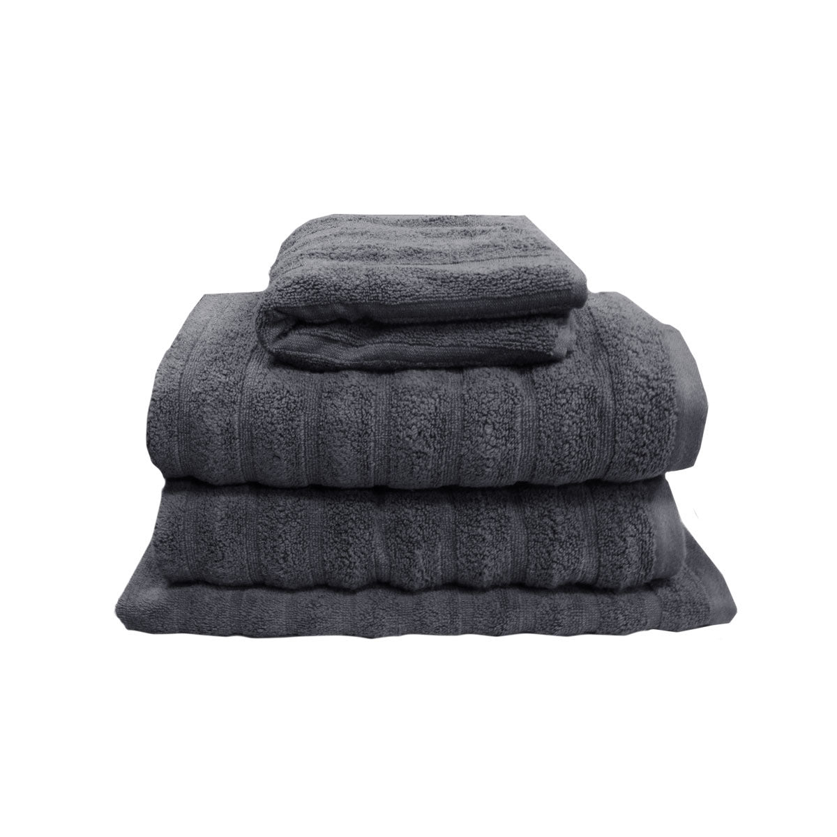 J Elliot Home Set of 4 George Collective Cotton Bath Towel Set Ash Tristar Online