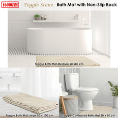 Toggle Microfiber Bath Mat Contourned Stone Tristar Online