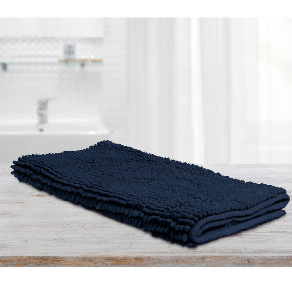 Toggle Microfiber Bath Mat Large Navy Tristar Online