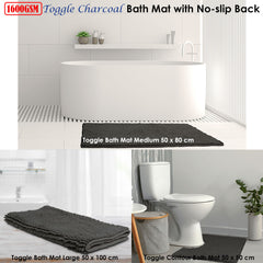 Toggle Microfiber Bath Mat Medium Charcoal Tristar Online