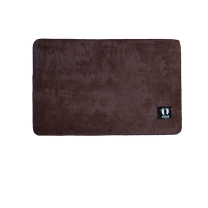 Asha Anti Slip Polyester Bath Mat 50 x 80 cm Chocolate Tristar Online