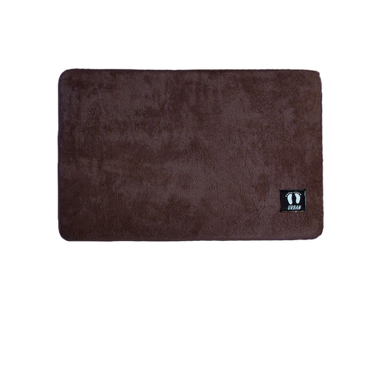 Asha Anti Slip Polyester Bath Mat 50 x 80 cm Chocolate Tristar Online