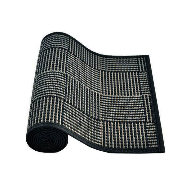 Louis Bamboo Table Runner Black Grey 140 x 33cm Tristar Online