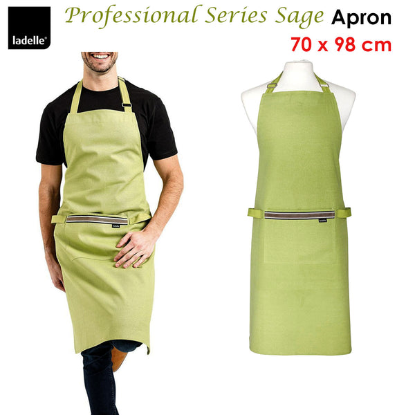 Ladelle Professional Series Sage Cotton Apron Tristar Online