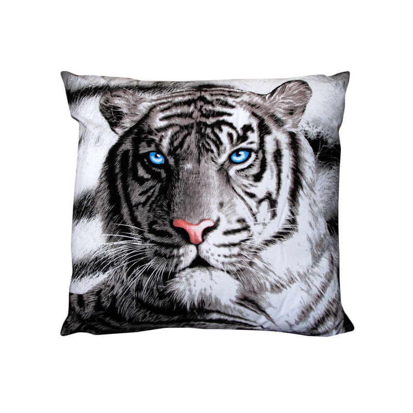 Just Home Blue Eyes Stripes Tiger Square Filled Cushion Tristar Online