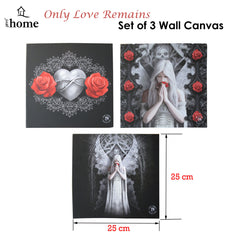 Anne Stokes Set of 3 Only Love Remains Wall Canvas Tristar Online