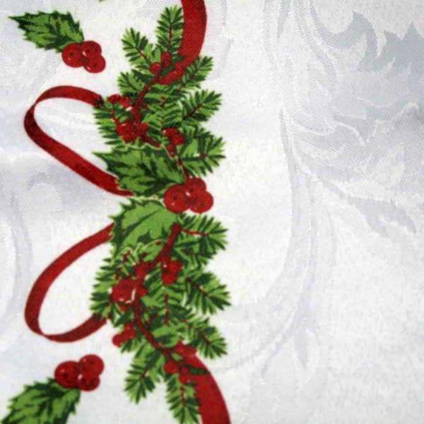 Set of 4 Ornate Christmas Xmas Festival Jacquard Napkins Tristar Online