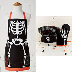 Cubby House Kids Set of 3 Skeleton Halloween Children Kids Kitchen Chef Set Tristar Online