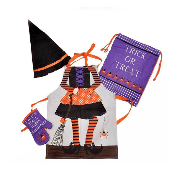 Cubby House Kids Set of 4 Witchy Children Kids Halloween Kitchen Chef Set Tristar Online