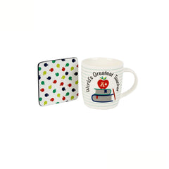 Ladelle World's Greatest Teacher Mug & Coaster Tristar Online