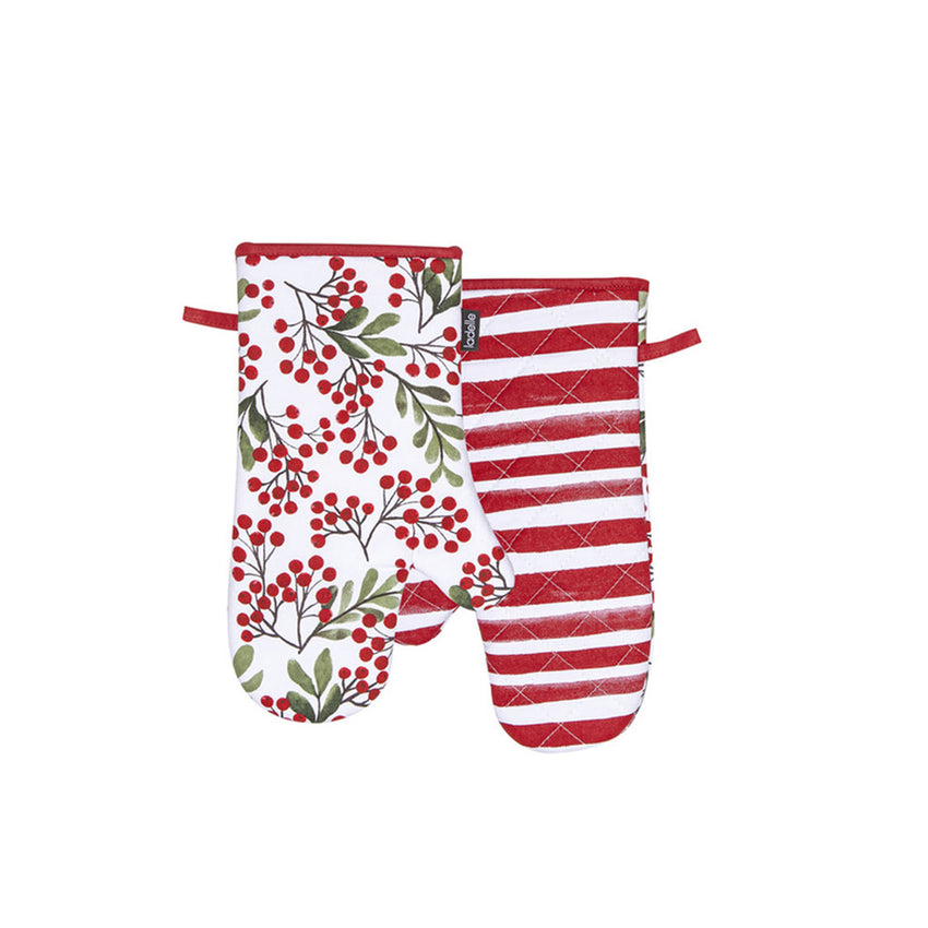 Ladelle Berry Berry Christmas Set of 2 Oven Mitts 18 x 33 cm Tristar Online