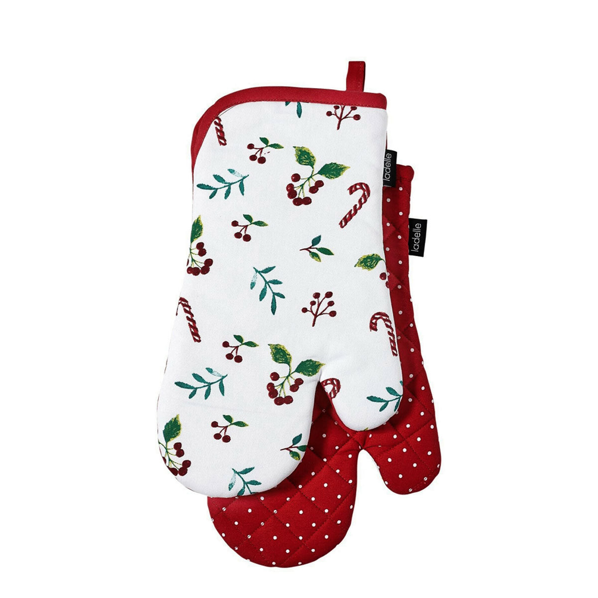 Ladelle Joyful Red Set of 2 Oven Mitts 18 x 33 cm Tristar Online