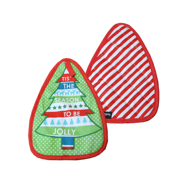 Ladelle Joyful Stripe Red Set of 2 Pot Mitts 17 x 24 cm Tristar Online