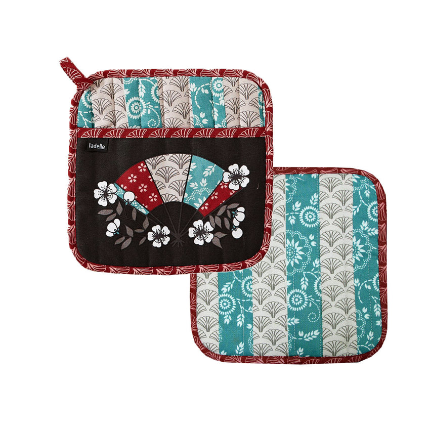 Ladelle Yumi Set of 2 Pot Holders 21 x 21 cm Tristar Online