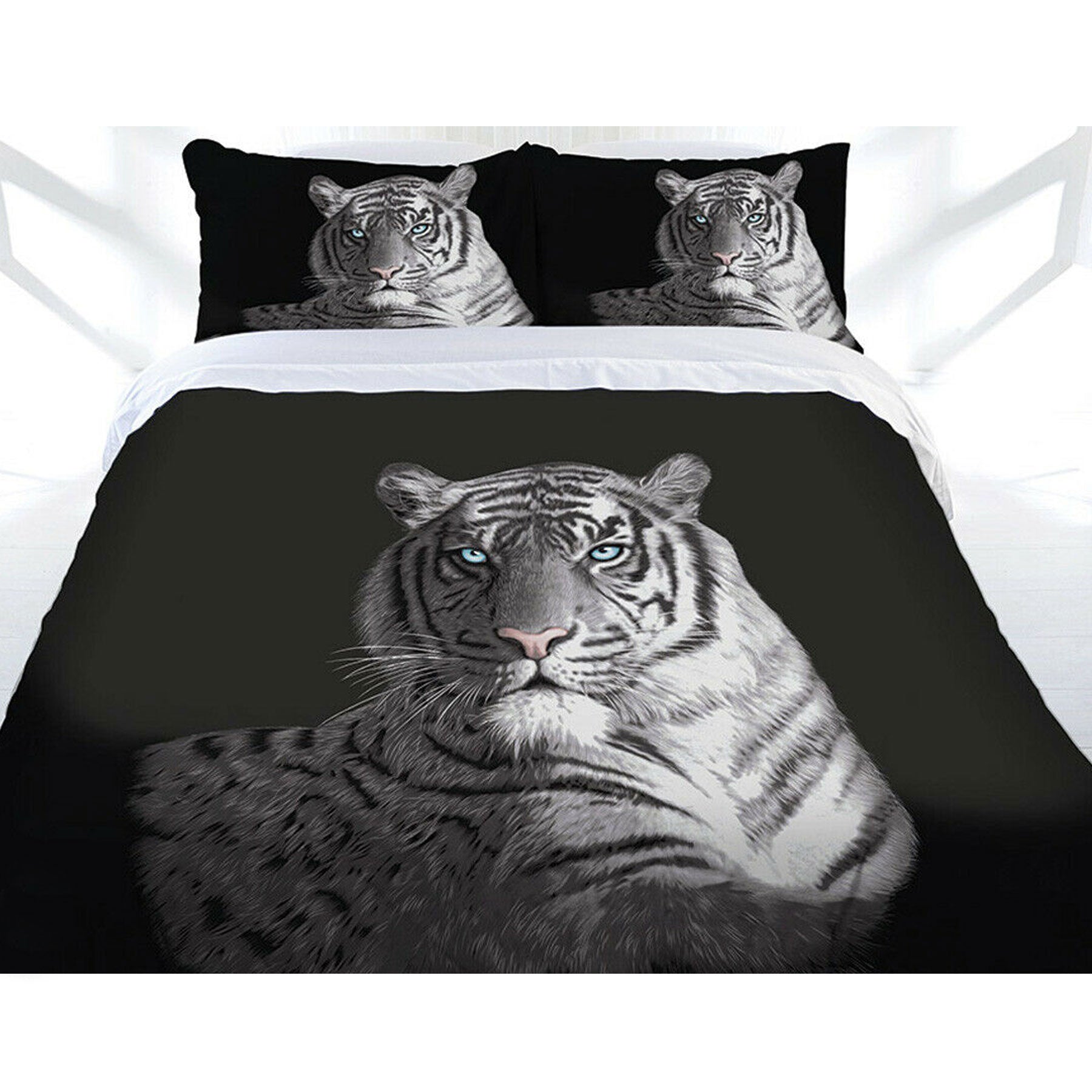Just Home Black Blue Eyes Quilt Cover Set Queen Tristar Online