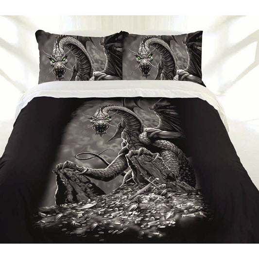 Just Home Green Eyed Dragon Quilt Cover Set Queen Tristar Online