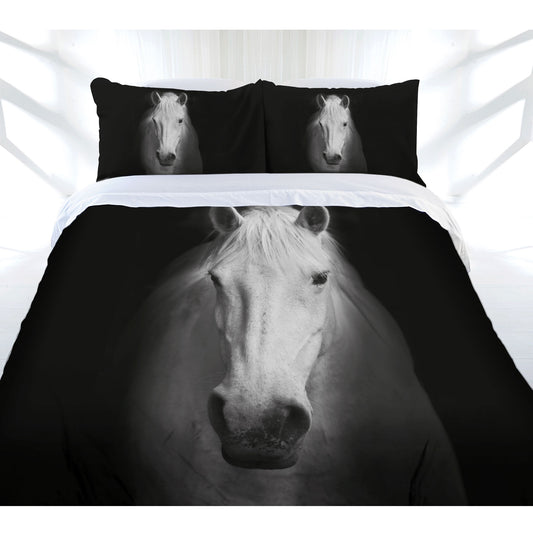 Just Home Midnight Horse Quilt Cover Set Queen Tristar Online