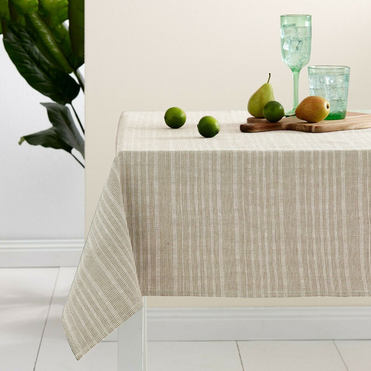 Ladelle Beige Eco Cotton Rich Tablecloth 150 x 265 cm Tristar Online