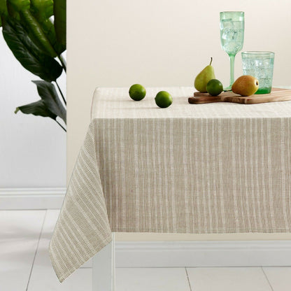 Ladelle Beige Eco Cotton Rich Tablecloth 150 x 265 cm Tristar Online