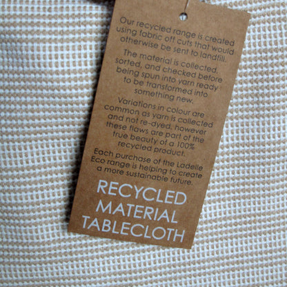 Ladelle Beige Eco Cotton Rich Tablecloth 150 x 265 cm Tristar Online
