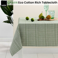 Ladelle Green Eco Cotton Rich Tablecloth 150 x 265 cm Tristar Online