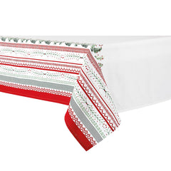 Ladelle Wonderful Christmas Xmas Festival Cotton Tablecloth Oblong 8 Seater 150 x 225 cm Tristar Online