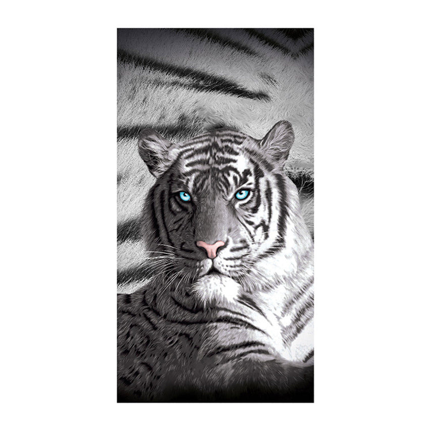 Just Home Blue Eyes Stripes Tiger Bath Beach Towel Tristar Online