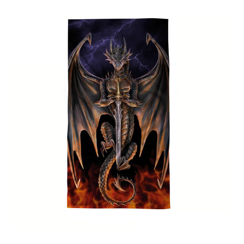 Anne Stokes Dragon Warrior Beach Towel 75 x 150 cm Tristar Online