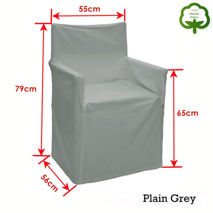 Rans Alfresco 100% Cotton Director Chair Cover - Plain Grey Tristar Online
