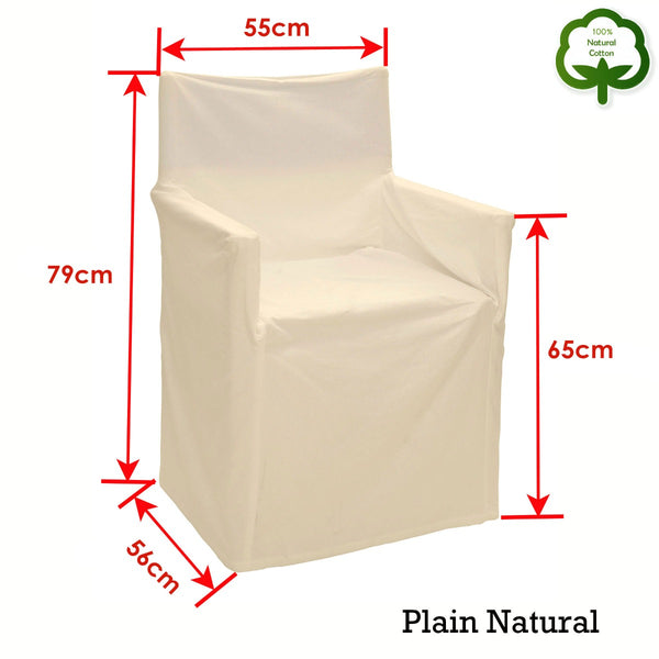 Rans Alfresco 100% Cotton Director Chair Cover - Plain Natural Tristar Online