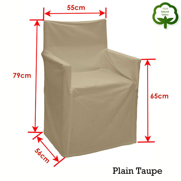 Rans Alfresco 100% Cotton Director Chair Cover - Plain Taupe Tristar Online