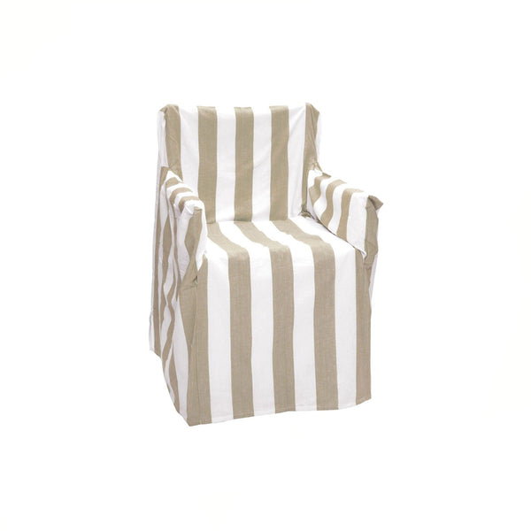 Rans Alfresco 100% Cotton Director Chair Cover - Striped Bleach Sand Tristar Online